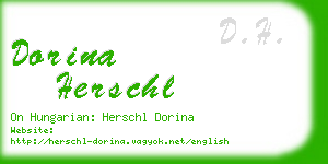dorina herschl business card